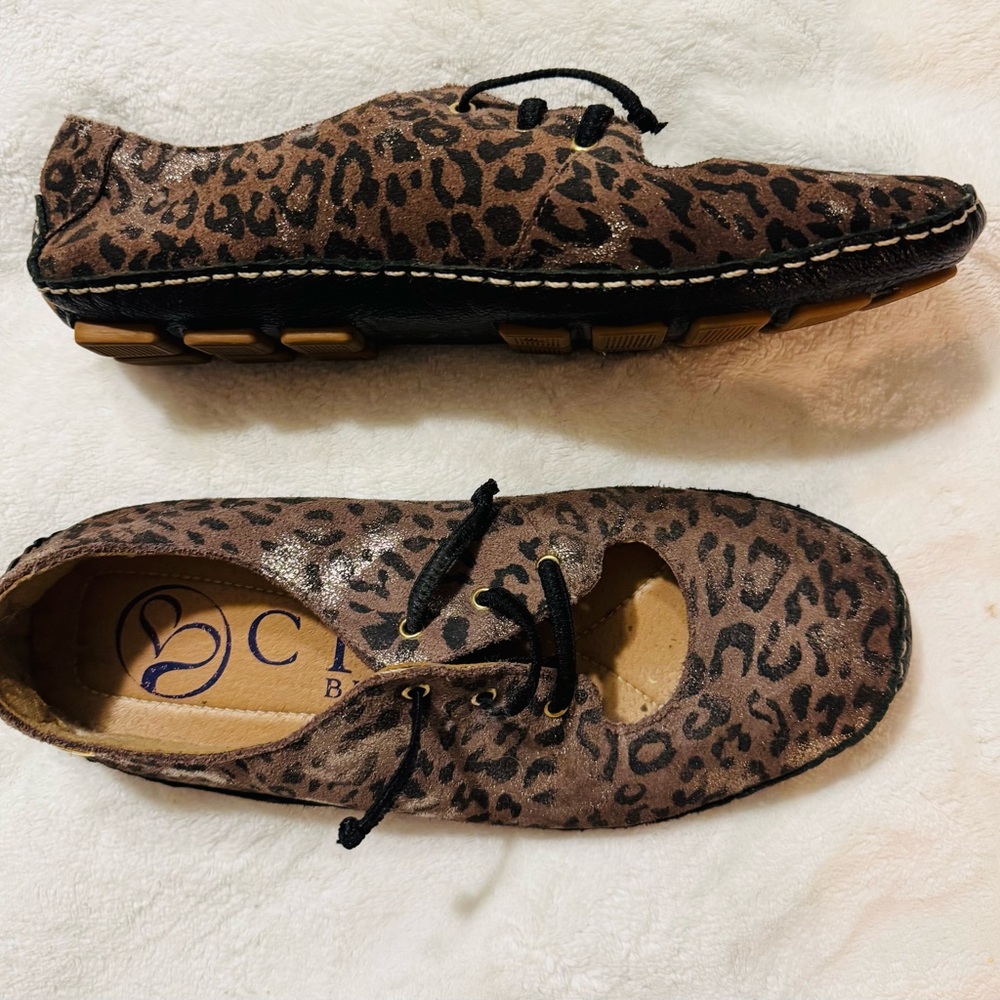 Brown Leopard Print Women's Flats
